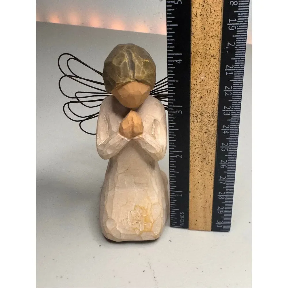Willow Tree Angel of Prayer Figurine 4” Susan Lordi DEMDACO 1999 Praying Angel